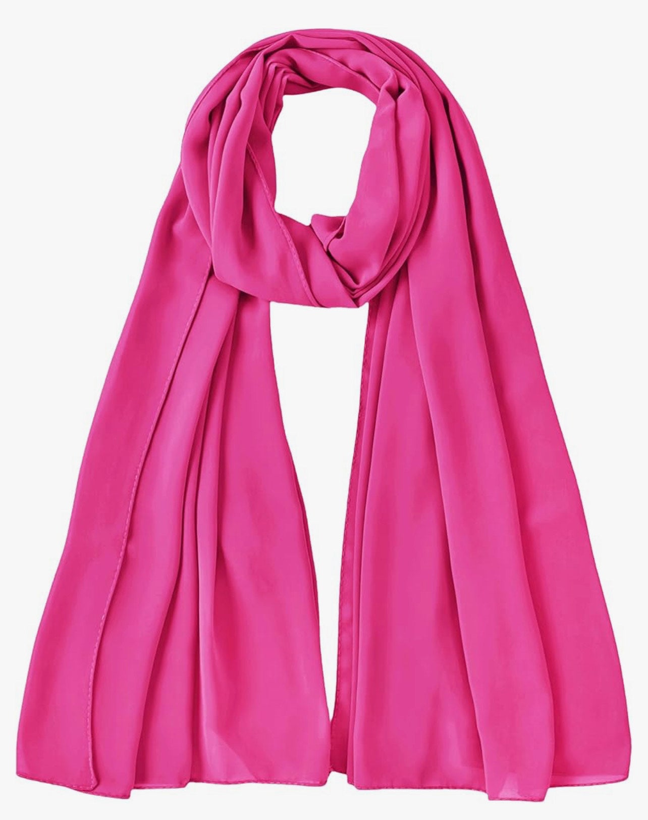 Premium Chiffon Scarf - Hot Pink